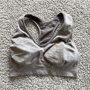 Marilyn Monroe 1X Gray Racerback Sports Bra.